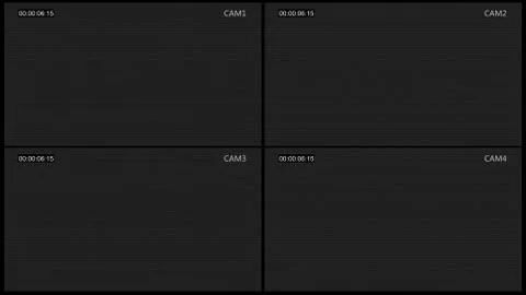 Cctv four cam screen Stock Illustration