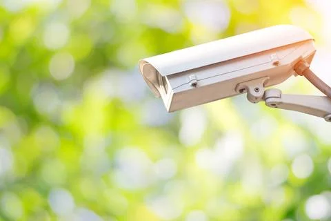 CCTV in the garden Stock Photos