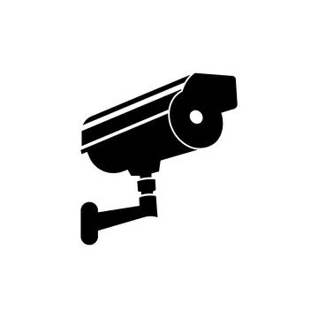 CCTV icon logo design template isolated illustration Illustrazione stock