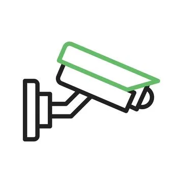 Cctv icon vector image. Stock Illustration