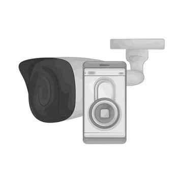CCTV Illustration Ilustración de archivo