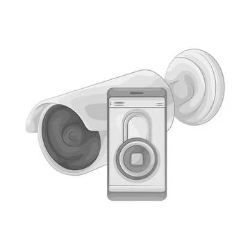 CCTV Illustration Ilustración de archivo