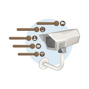 CCTV Illustration Stock Illustration