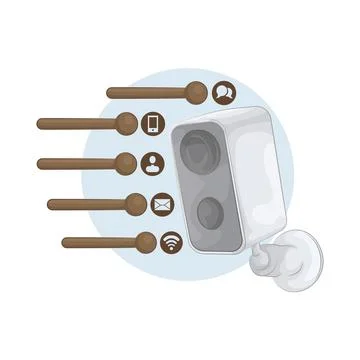 CCTV Illustration Stock Illustration