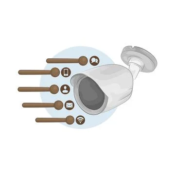 CCTV Illustration Stock Illustration