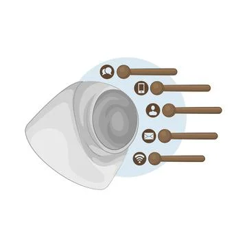 CCTV Illustration Stock Illustration