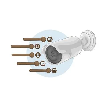 CCTV Illustration Stock Illustration