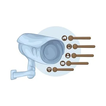 CCTV Illustration Ilustración de archivo