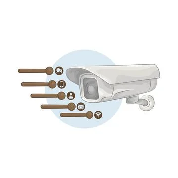 CCTV Illustration Stock Illustration