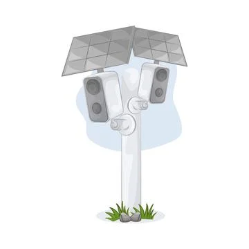 CCTV Illustration Stock Illustration