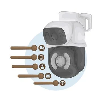 CCTV Illustration Stock Illustration