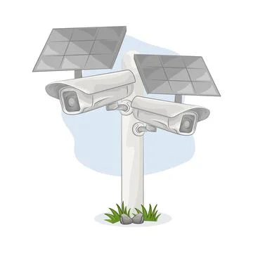 CCTV Illustration Ilustración de archivo