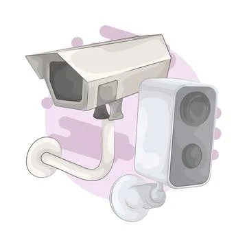 CCTV Illustration Stock Illustration