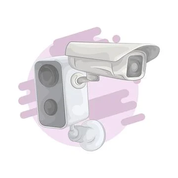 CCTV Illustration Stock Illustration