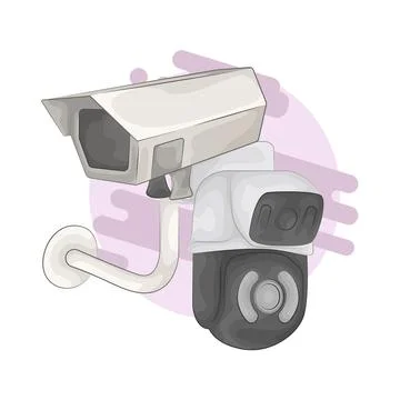 CCTV Illustration Ilustración de archivo
