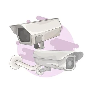 CCTV Illustration Stock Illustration