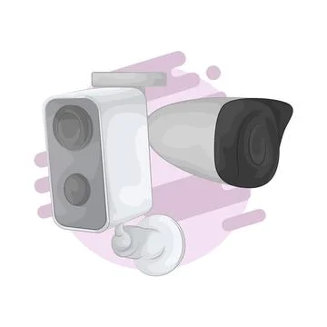 CCTV Illustration Ilustración de archivo