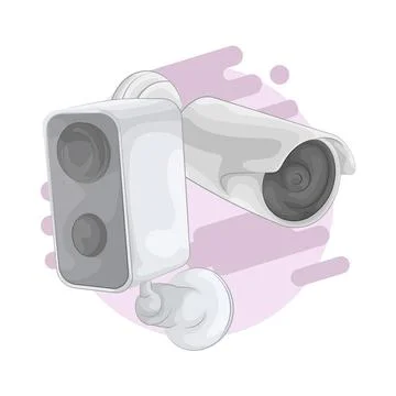CCTV Illustration Stock Illustration