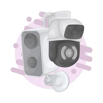 CCTV Illustration Stock Illustration