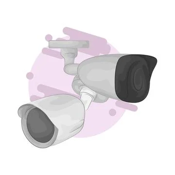 CCTV Illustration Stock Illustration
