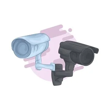 CCTV Illustration Ilustración de archivo