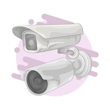 CCTV Illustration Ilustración de archivo