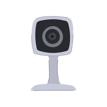 Cctv ip camera cartoon vector illustration Stock Illustration