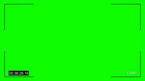 Cctv Live and timecode chroma key Stock Illustration