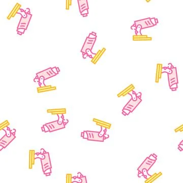 Cctv museum vector seamless pattern color Stock Illustration