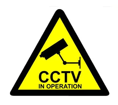 CCTV notice Stock Illustration