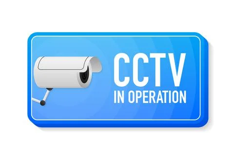 CCTV in operation. Security video, great design for any purposes. Isometric Stock Illustration