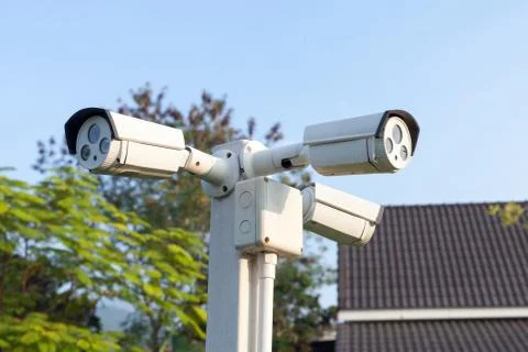 CCTV or security camera.. Stock Photos