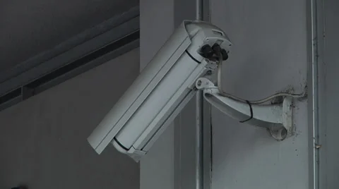 CCTV outdoor camera Stock Footage 32348544