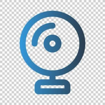 Cctv outline icon. with gradient colors suitable for interfaces Stock Illustration