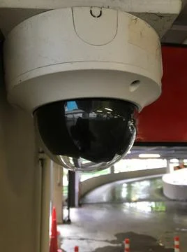 CCTV in the parking building Stock Photos