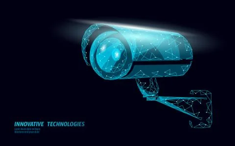 CCTV privacy control digital camera. Business security video looking graphic Stock Illustration