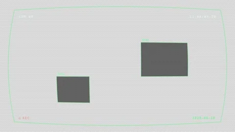 Cctv Privacy Mask Blocked Zone Overlay Alpha Channel 스톡 동영상 342719348