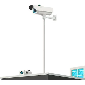CCTV public facility security Surveillance Camera Monitoring digital monitori Ilustración de archivo