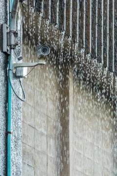 Cctv in the rain Stock Photos