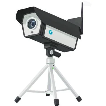 CCTV real-time video Surveillance digital evidence Monitoring System Stock Illustration