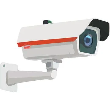 CCTV remote access Surveillance Camera Monitoring data logging Stock Illustration