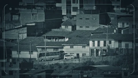 CCTV Road In Developing Country On Sunny Day Stock Footage 104017328