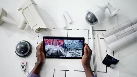 Cctv Security Alarm And Fire Surveillance Stock Footage 264033221