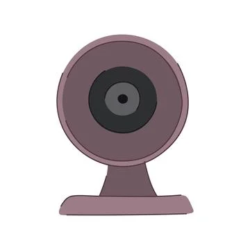 Cctv security camera cartoon vector illustration Stock Illustration