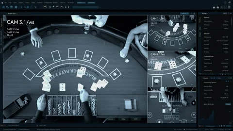 CCTV Security Camera Casino Stock Footage 295815443