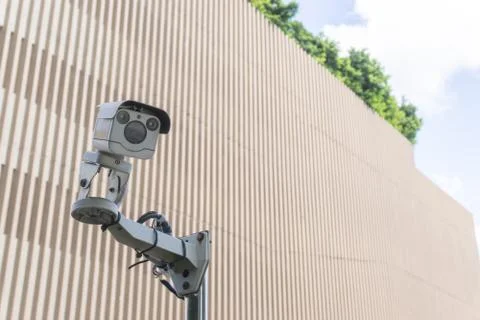 CCTV Security Camera, in hotel , in condominium with copy space for text. sec Foto stock