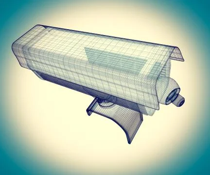 CCTV security camera Stock Illustration