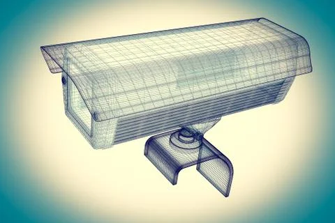 CCTV security camera Ilustración de archivo