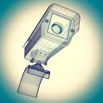 CCTV security camera Stock Illustration