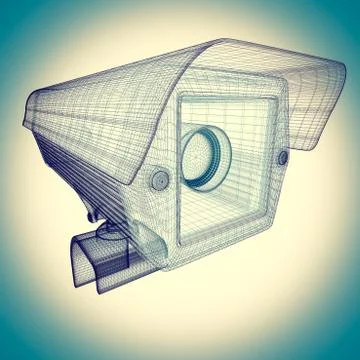 CCTV security camera Stock Illustration